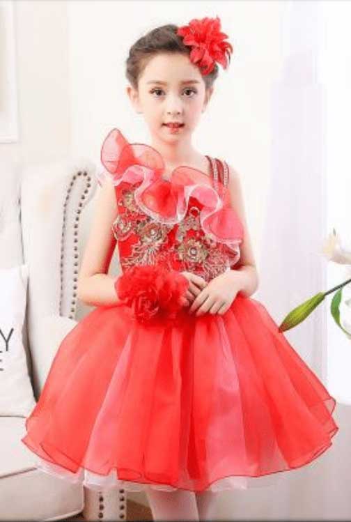 red kids tutu
