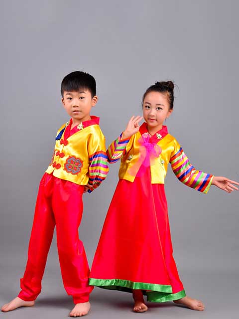 korean national costume traditional kids performance