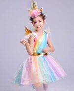 Rainbow Unicorn dress costume for kids singapore