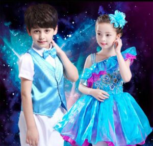 Turquoise Performance Costume for kids singapore