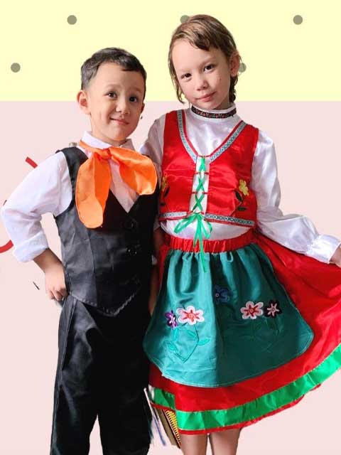 Eurasian Malay Traditional Kids Dress