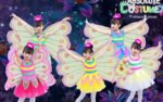 4 Pieces/set Fairy Skirt dance Princess Butterfly Wing Headband Dress for kids girls Birthday Party Dress Up Set