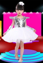 Little Girl Silver Sequins Dress singapore