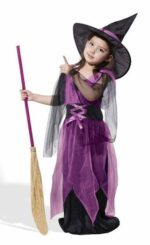 Girl Purple Witch costume for kids singapore