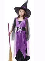 Girl Purple Witch costume for kids singapore