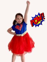 Supergirl Cosplay Costumes Kids singapore