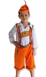 German in Orange costume