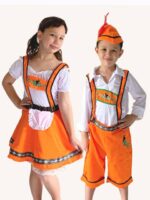 German in Orange costume