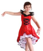 Red and green Kids Flamenco Dress