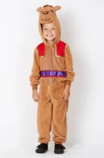 camel plush jumpsuit costumes for children