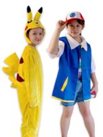 Pikachu and Ash, Pokemon children Costume