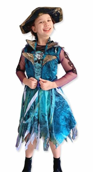 Blue pirate theme dress