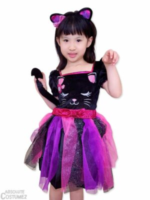 Cutesy Cat is the feline pet costume for children 3 to 9 years old.