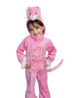 Toddler kitty costume transform girl in cute furry animal character