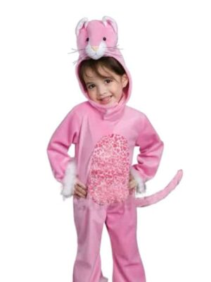 Toddler kitty costume transform girl in cute furry animal character