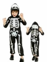 Skeleton mono is the bare bone costume for children 3 to 8 years old.