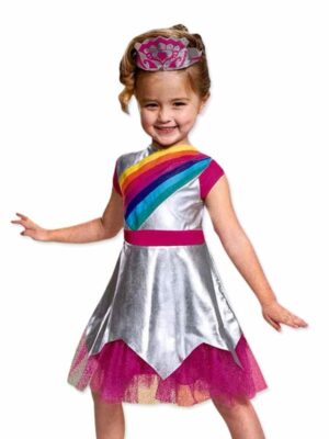 Rainbow ranger is the burst of colour costume for girl 3 to 6 years old