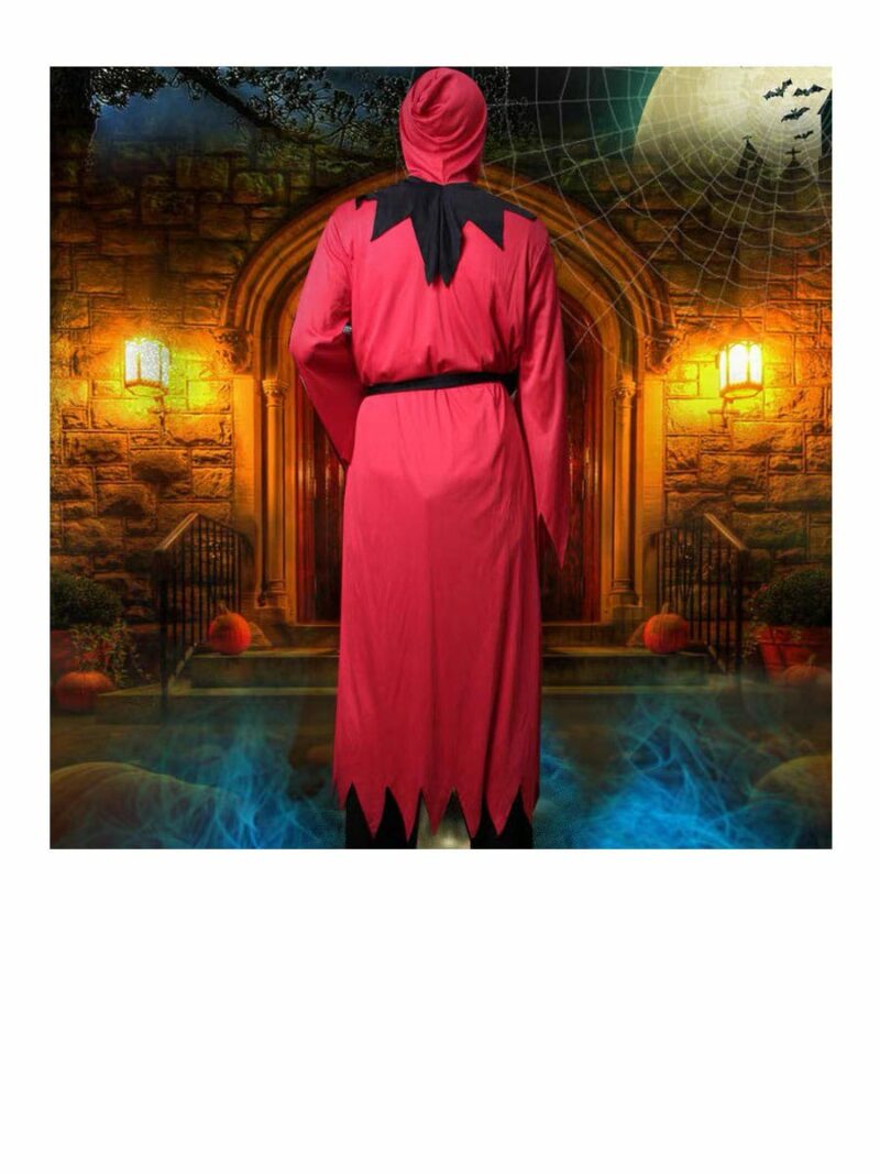 Grim Reaper transform an adult in a dark knight of Halloween.