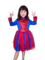 Girl Spidey the female sidekick of the famous super hero costume for children 5 to 8 years