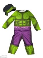 Baby Hulk costume bring boys in the super hero universe.