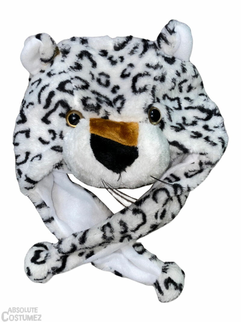 This Snow Leopard Headgear transforms children into cute felines.