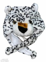 This Snow Leopard Headgear transforms children into cute felines.