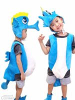 Pink or blue Seahorse Costume can transform your children into cute sea animals.