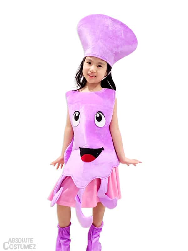 Purple Octopus Costume plush suit gets th