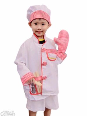 This mini Chef costume can cook you a famous party.