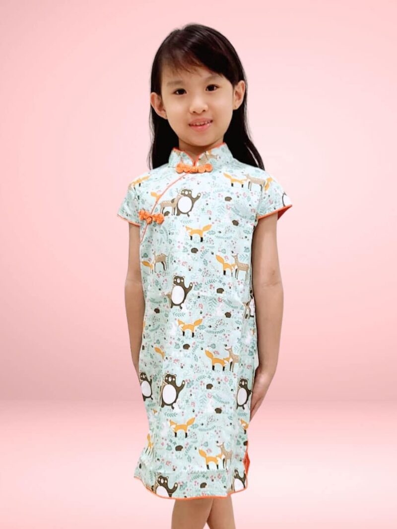 Forest Friend Cheongsam a comfy dress for lunar New Year 2022