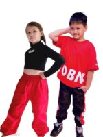 Hip-hop Red Girl dance outfit