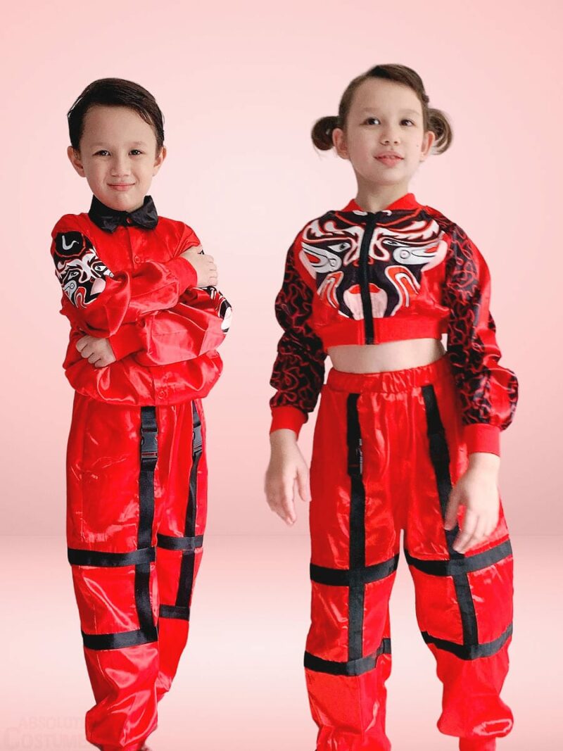 Mask Hip Hop Kids dance wear