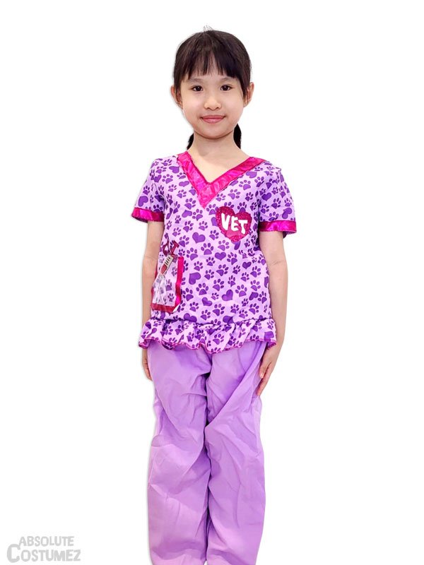 Purple Vet children cheap costume singapore