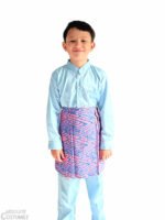 Malay Sky Blue traditional dress and wear for children Singapore