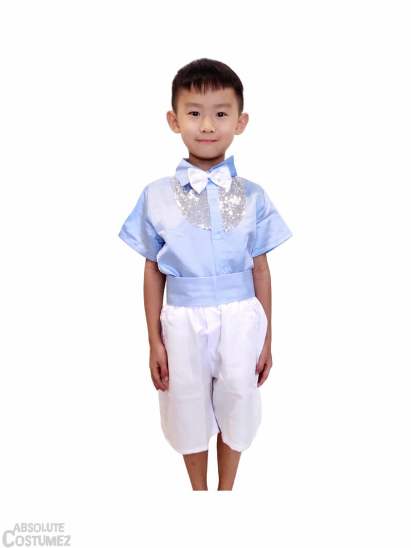 Blue Shimmer dance wear for boys and girls singapore