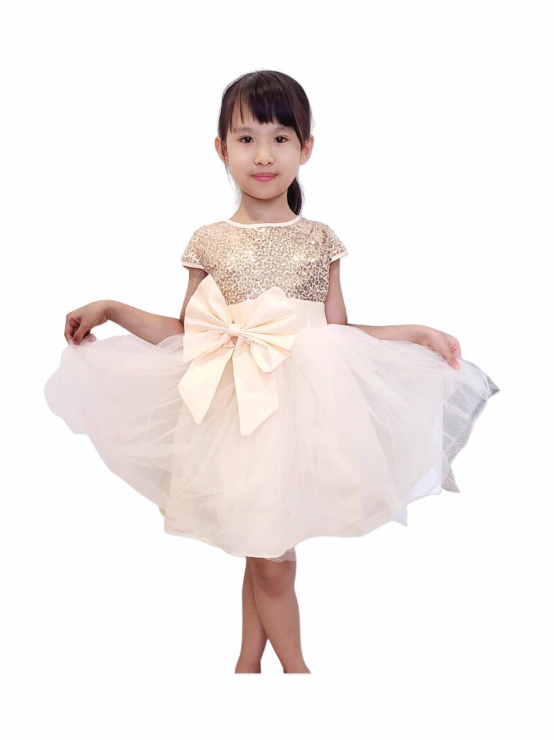 Champagne Waltz dance wear for children singapore