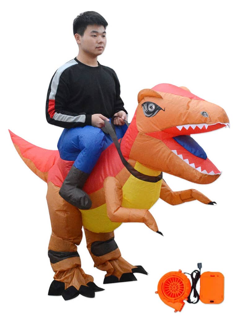 Orange T Rex Inflatable • Costume Shop Singapore