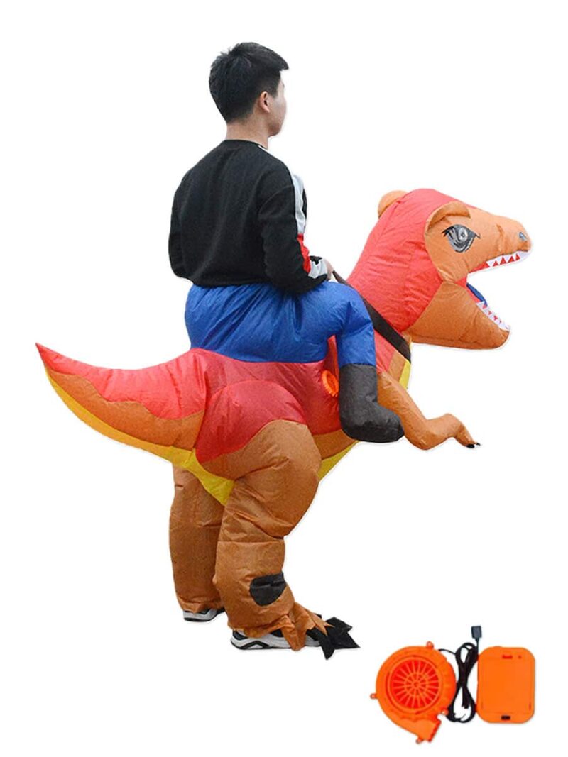 Orange T Rex Inflatable costume singapore