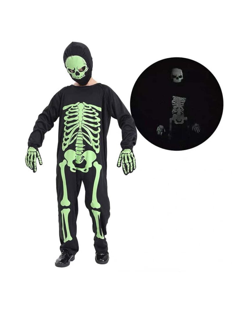 Glow in the Dark Skeleton costume for children