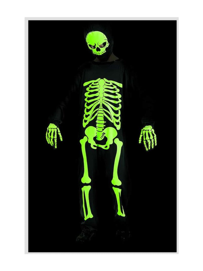 Glow in the Dark Skeleton costume for children