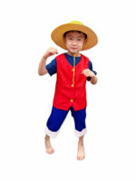D.Luffy (One piece) is a Japanese manga costume