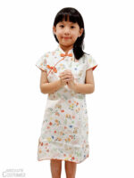 Orange rabbit Cheongsam singapore