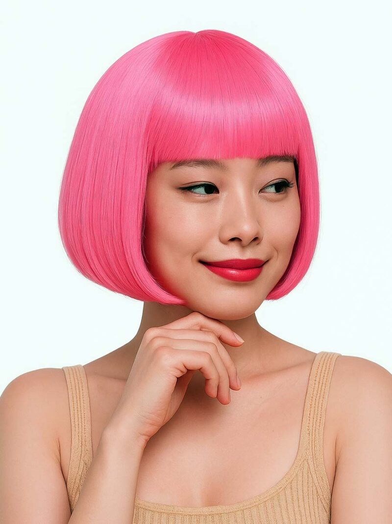 Pink Bob Wig costume accessories singapore